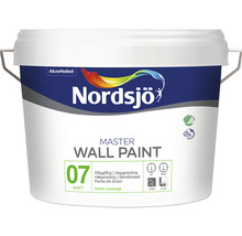 Väggfärg NORDSJÖ Master Wall 7 matt vit 10L-thumb-0