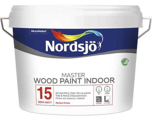 Snickerifärg NORDSJÖ Master Wood Paint Indoor 15 halvmatt 2,5L