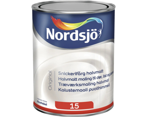 Snickerifärg NORDSJÖ Original halvmatt vit 1L-0