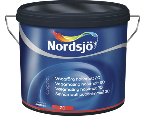Väggfärg NORDSJÖ Original 20 BW halvmatt vit 10L-0