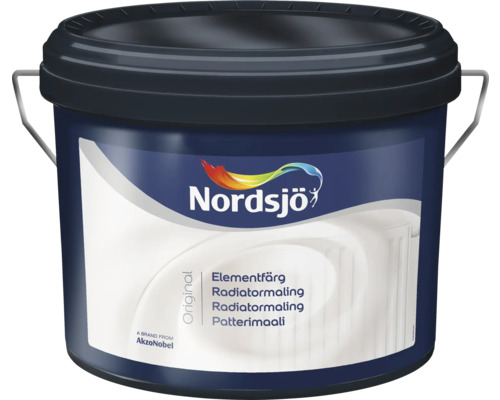Elementfärg NORDSJÖ Original halvblank Nordsjövit 2,5L Hink med radiatorlack