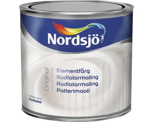 Elementfärg NORDSJÖ Original halvblank Nordsjövit 0,5L Nordsjö elementfärg burk