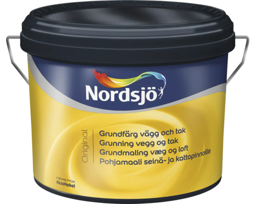 Vägg- & takfärg NORDSJÖ Grund 10L-0