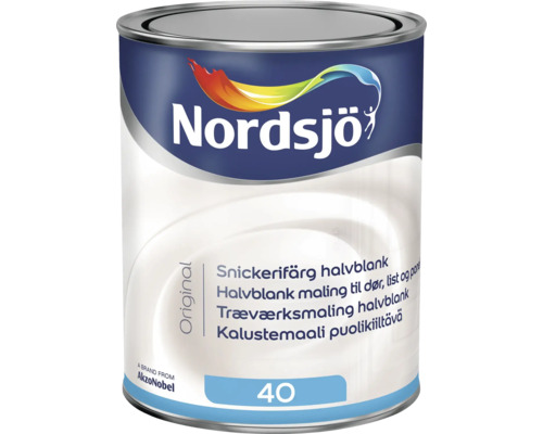 Snickerifärg NORDSJÖ Original halvblank vit 1L