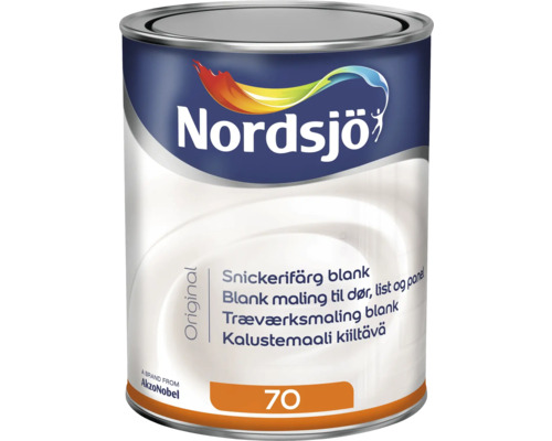 Snickerifärg NORDSJÖ Original blank vit 1L