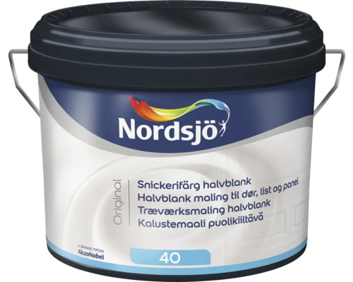 Snickerifärg NORDSJÖ Original halvblank vit 2,5L