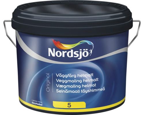 Väggfärg NORDSJÖ Original 5 BW helmatt vit 2,5L Väggfärg NORDSJÖ Original 5 BW helmatt vit 2,5L