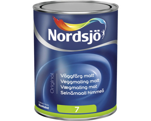 Väggfärg NORDSJÖ Original 7 BW matt vit 1L