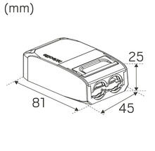 Teknisk ritning av en kabelkontakt med dimensioner
