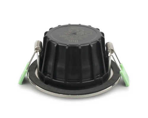 Infälld spotlight underifrån med fjädrar för montering.