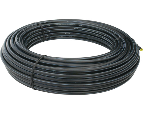PEM-slang PIPELIFE 16x2,0 mm 20m SDR11 PN16 PE100-RC Svart PE-rör upprullat