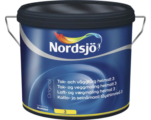 Tak- & väggfärg NORDSJÖ Original 3 BW helmatt vit 10L