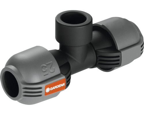 Gardena T-koppling 25 millimeter för anslutning av bevattningsrör