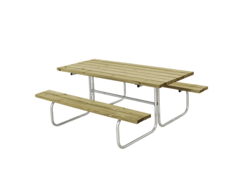 Picknickbord PLUS Classic trä/stål 177cm tryckimpregnerat