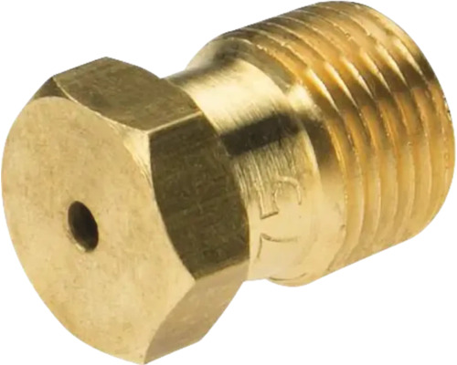 Mässingsmunstycke med gänga och öppning