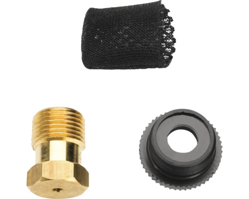 Munstyckessats för rengöringsapparater med svart filtersäck