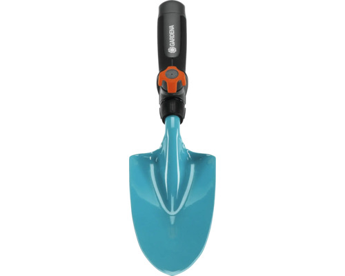 Trädgårdsspade med handtag och justeringsmekanism