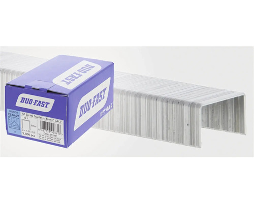 DUO-FAST klammer serie 50, 8 mm, förzinkade, förpackning