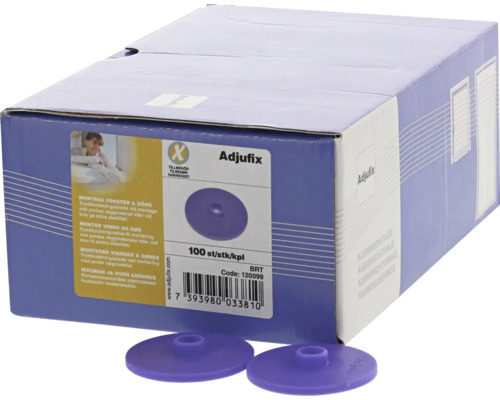 Adjufix monteringskilar för fönster och dörrar, 100 stycken per förpackning