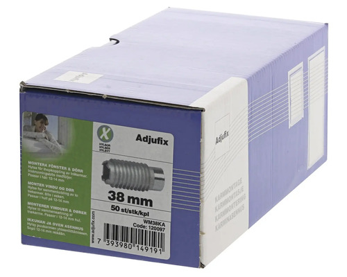 Adjufix Box med 38 millimeters hylsor för fönstermontering