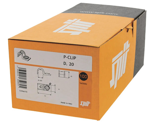 Förpackning med P-clips storlek 20