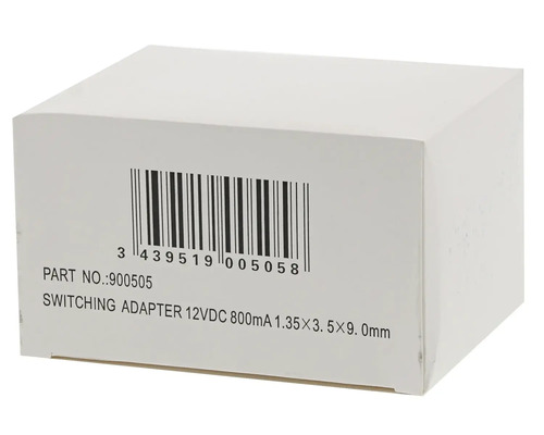 Förpackning för ett switchat nätaggregat 12 volt DC