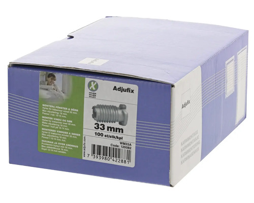 Förpackning fönster- och dörrmontageelement 33 millimeter