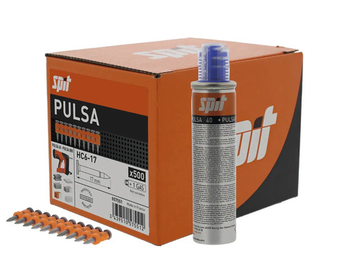 Spik till spikpistol Spit Pulsa HC6-17 med gaspatron i kartong