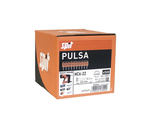 Förpackning Spit Pulsa HC6-22 fästmaterial, 500 stycken