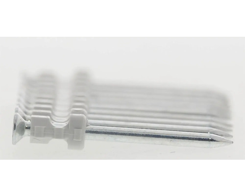 Spikar med plastskena i detalj