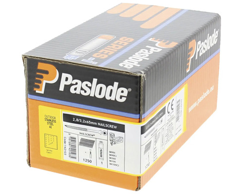 Paslode spikskruv 2,8/3,2x65 mm, rostfritt stål A2, förpackning