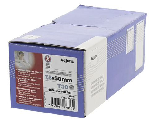 Kartong betongskruvar 7,5x50 millimeter