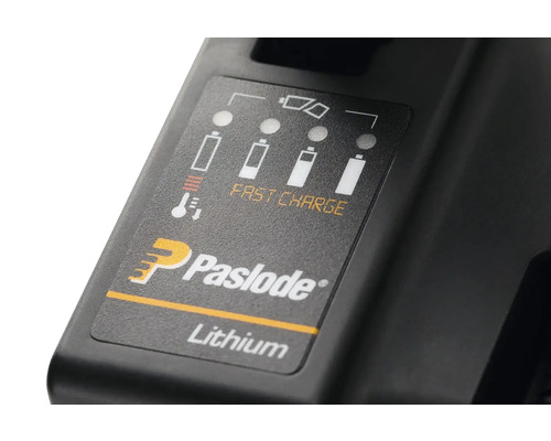 Paslode litiumbatteriladdare indikation