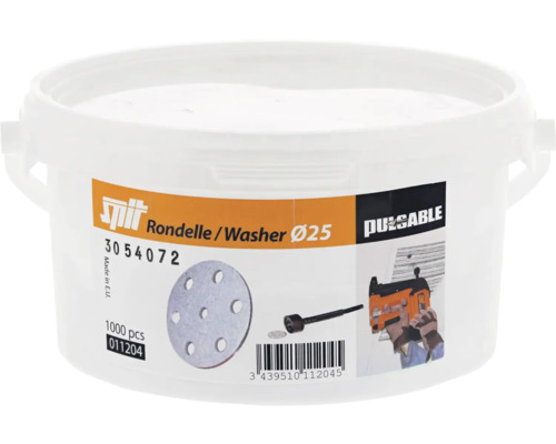 Hink med 1000 brickor diameter 25 millimeter