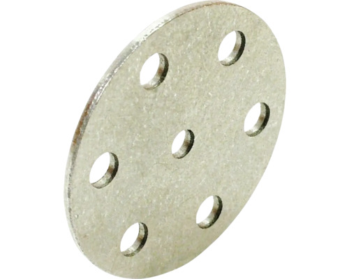 Metallbricka med sex hål