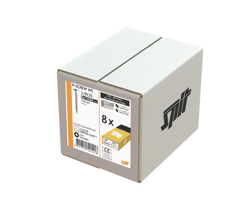 Kartong med P-skruvar WS 3,9x35 millimeter, 8 förpackningar med 1000 stycken