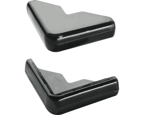 Två svarta hörnskydd