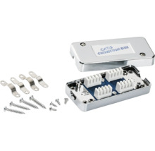 CAT 6 anslutningsdosa med skruvar och fästen