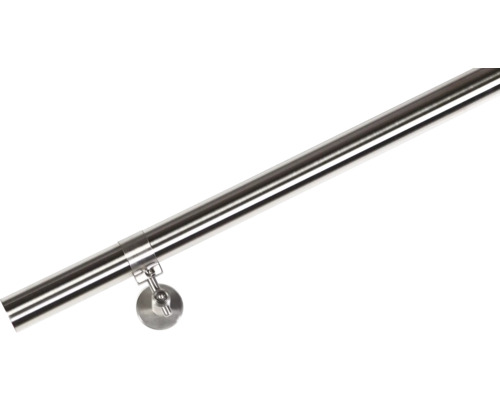 Rostfritt stålräcke med fäste