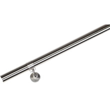 Rostfritt stålräcke med väggfäste