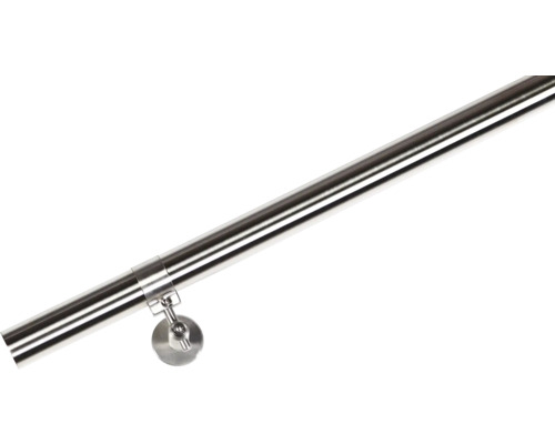 Rostfritt stålräcke med väggfäste