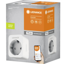 Ledvance Smart Plug EU förpackning med produktbild och smartphone app symboler