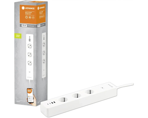 Ledvance grenuttag med USB-portar och förpackning