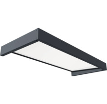 Uteplats med tak och integrerad belysning