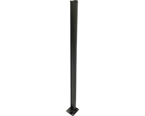 Ändstolpe HORTUS för utdragbart vindskydd 12x12x160cm antracit Bordsben av metall