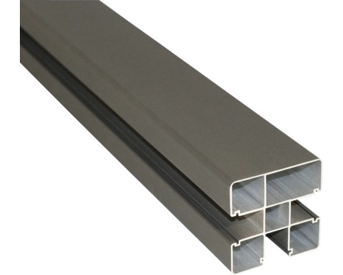 Stolpe HORTUS aludesign Royal 8,4x8,4x270cm antracitgrå Rektangulär rörprofil i aluminium