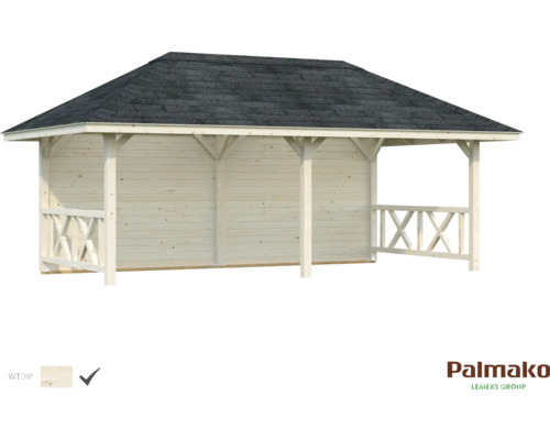 Paviljong PALMAKO Bianca 16,6m² 588x300cm doppgrundad