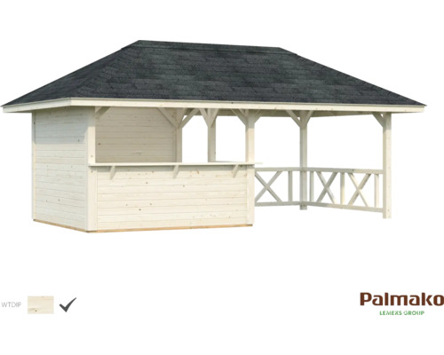 Paviljong PALMAKO Bianca 16,6m² 588x300cm doppgrundad