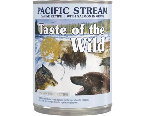Hundmat TASTE OF THE WILD Pacific Stream Salmon Cans 390g Taste of the Wild Pacific Stream hundmat med lax i sås burk