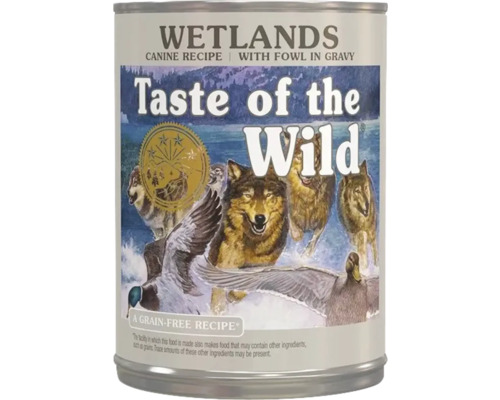 Hundmat TASTE OF THE WILD Wetlands Duck Cans 390g-0